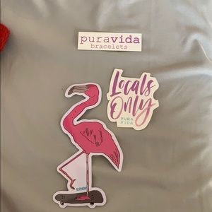 3 pura vida stickers!